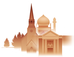 Illustration representing Worship & Religion section of virtual community.